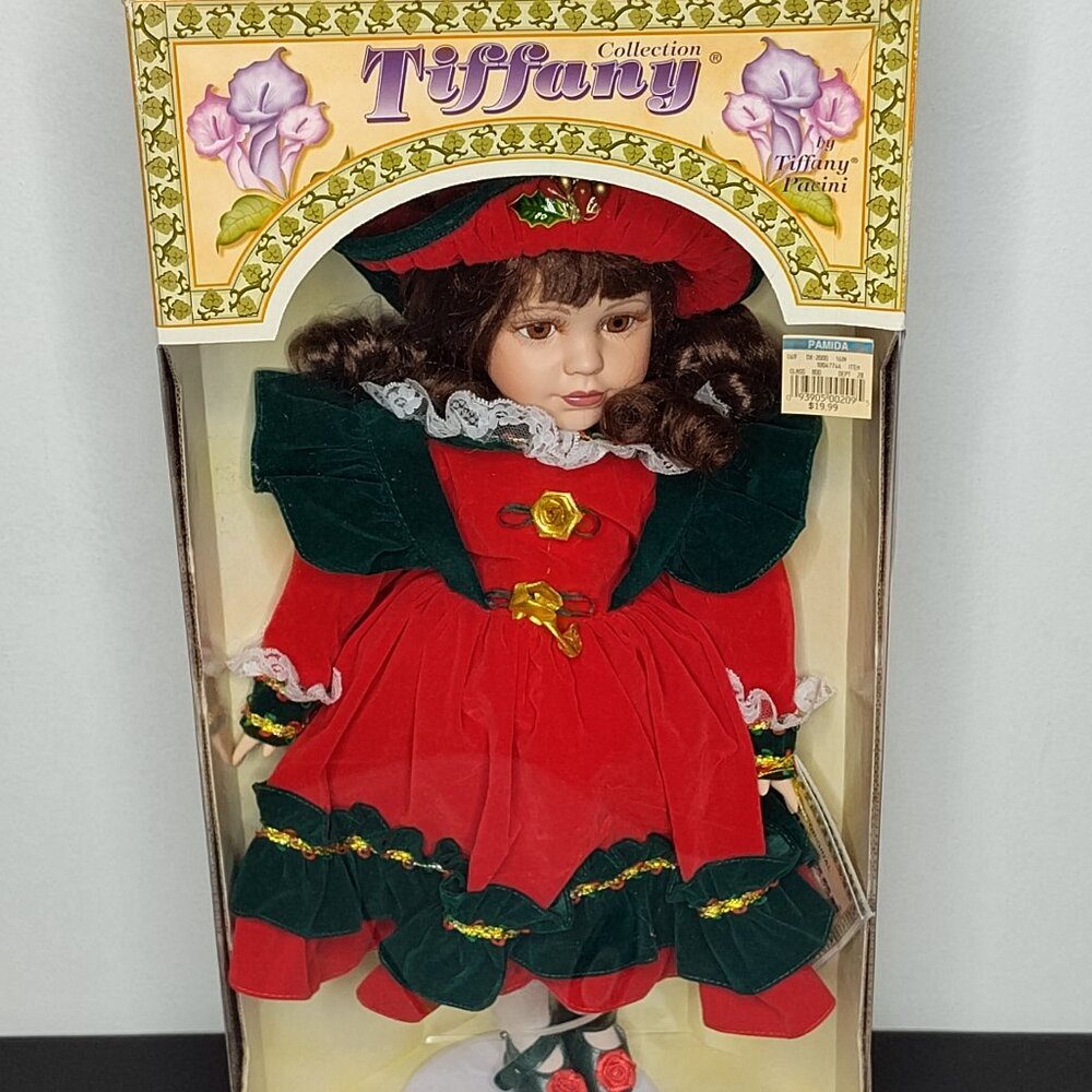 Tiffany Collection Limited Edition 17" Porcelain Doll w/ Stand NEW In Box (2000)